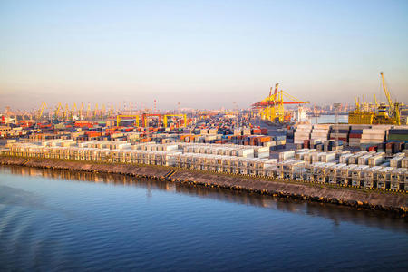 出口 码头 货运 港口 商业 过去的 经济 行业 采购订单