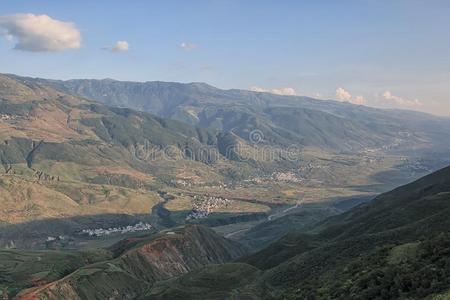 东川红色土地全景，中国云南省的地标之一