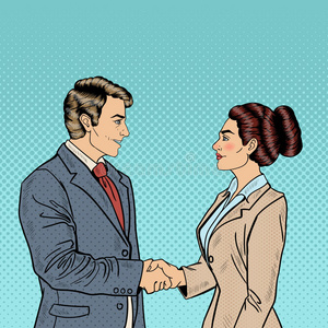 握手漫画图片