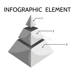 灰色三层金字塔图照片
