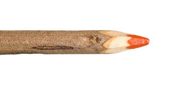 一支巨大的手工彩色铅笔