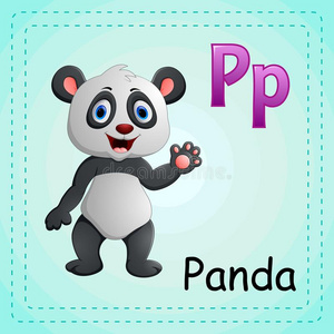 动物字母表p是熊猫的