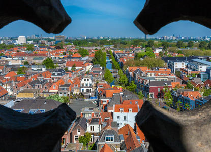 欧洲 荷兰语 天线 季节 全景 颜色 古老的 建筑 美丽的