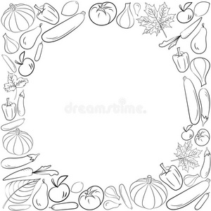 秋季水果和蔬菜图片-秋季水果和蔬菜素材-秋季水果和蔬菜插画-摄图新