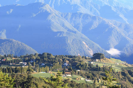 美丽的山景