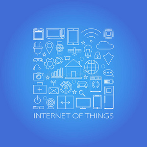 要素 物联网 商业 因特网 连接 公司 计算 插图 一切