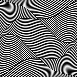 黑白波浪纹图案.照片