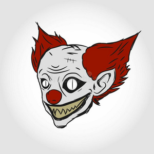 阴险的笑容小丑图片