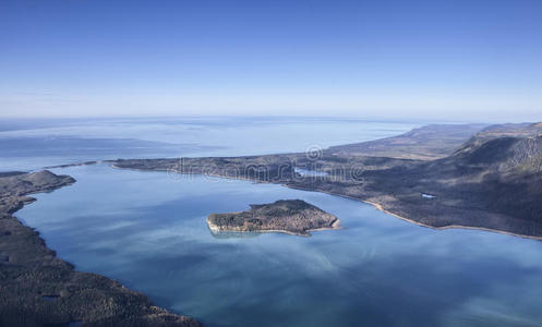 东南阿拉斯加湾利图亚湾上方照片