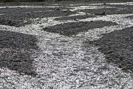 三角洲 砾石 容忍 水域 漂洗 自然 奥地利 山谷 腹地