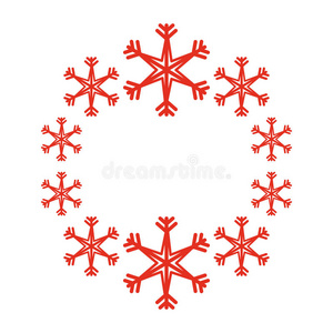 要素 自然 晶体 冬天 庆祝 季节 雪花 轮廓 形象 插图