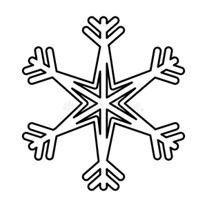 插图 轮廓 要素 形象 庆祝 假日 鳞片 签名 冬天 晶体