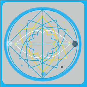 多边形 几何学 低面 横幅 圆圈 连接 六角形 海报 艺术
