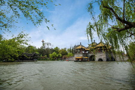 亭阁 人工产品 风景 环境 门口 娱乐 岩石 优雅 假山