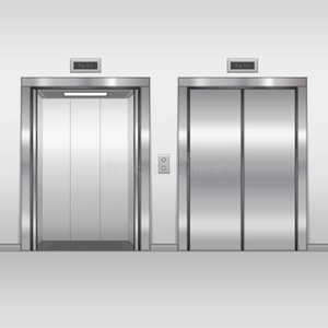 开关门电梯开关门.照片