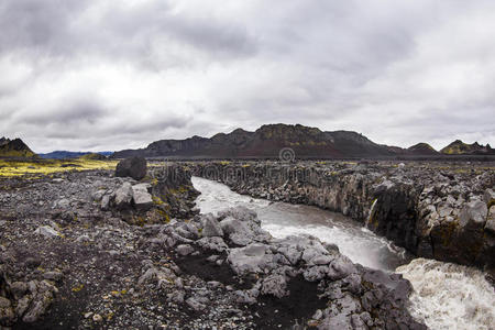 玄武岩 领域 熔岩 风景 喷发 苔藓 岩石 冰岛语 草地