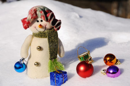 季节 十二月 性格 有趣的 假日 洋娃娃 胡萝卜 围巾 雪花