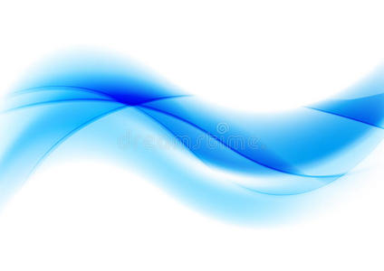 抽象的蓝色闪亮的波浪