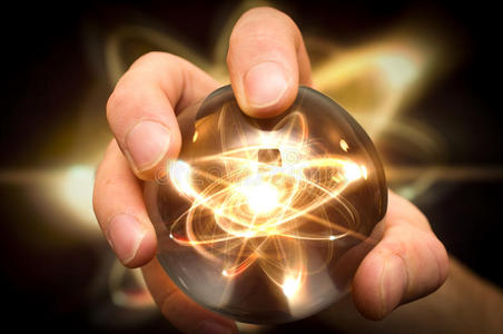 能量水晶水晶球原子照片