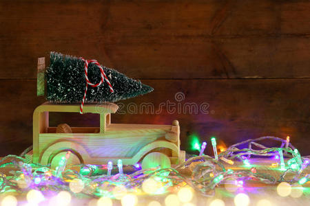 假日 圣诞节 开车 招呼 汽车 形象 魔术 新的 模仿 森林