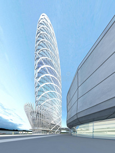 外观 未来 玻璃 商业 办公室 中心 建筑学 城市景观 公司