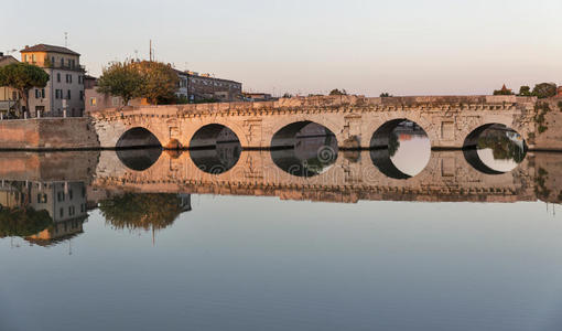 意大利里米尼的蒂贝里乌斯桥。