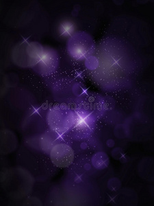 抽象紫色优雅模糊的Bokeh效果背景