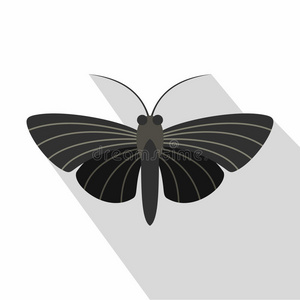 蝴蝶有小翅膀图标，扁平风格
