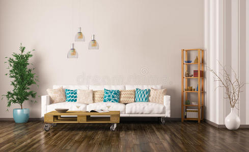 咖啡 提供 硬木 家具 地板 在室内 米色 分支 沙发 房子