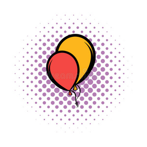 气球漫画图标