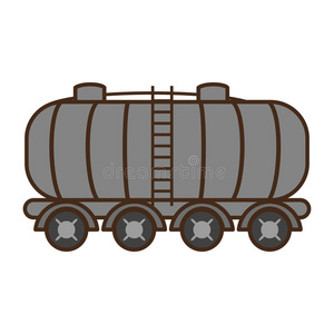 传送 危险的 拖车 货物 事务处理 油轮 汽油 插图 石油