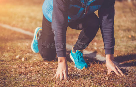 爱好 运动员 娱乐 慢跑 跑步者 公园 适合 健身 活动