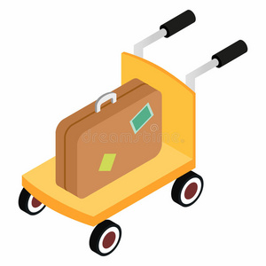 手提箱 公文包 旅行 金属 行李 运货马车 传送 目的地