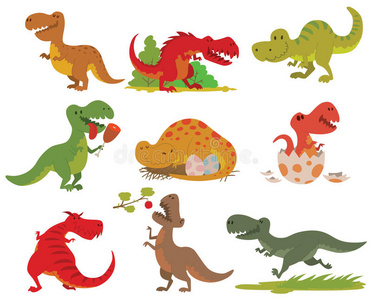 食肉动物 艺术 历史 害怕 恐龙 插图 怪物 卡通 蜥蜴
