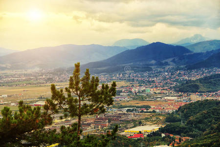 环境 风景 场景 全景图 欧洲 房子 自然 乡村 小山 建筑学