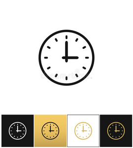 时钟符号或简单的时间向量图标