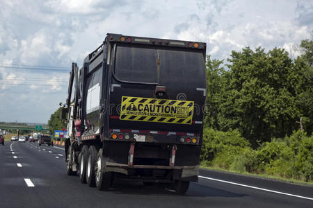 公路 行业 装运 航运 空的 商业 垃圾 拖车 交通 货运