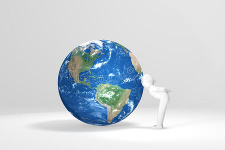 南美洲人三维人亲吻地球-北美和南美洲照片