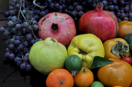 丰硕的果实照片