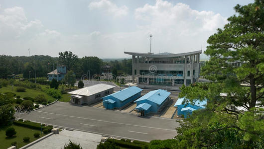 板门店朝鲜2010韩国景点和平的钟声-韩国朝鲜共和国非军事区大桥韩国