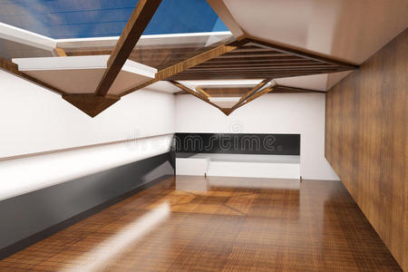空的 日光 建筑学 商业 天花板 在室内 活的 建设 硬木