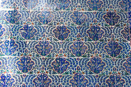 古代奥斯曼时代手工土耳其瓷砖
