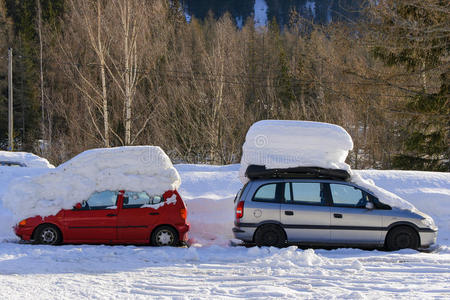 季节 自然 气象学 极端 寒冷的 旅行 汽车 阿尔卑斯山