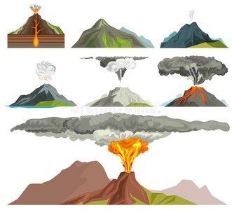 火焰山卡通图片-火焰山卡通素材-火焰山卡通插画-摄图新视界