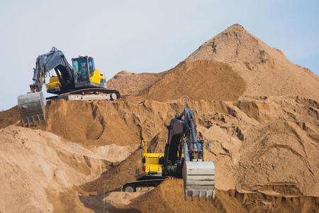重的 地球 行业 沥青 工程 污垢 反铲 挖掘机 承包商