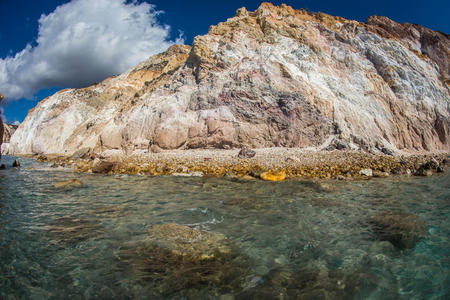 希腊语 稀有 风景 国家 希腊 吸引力 欧洲 海滩 卵石