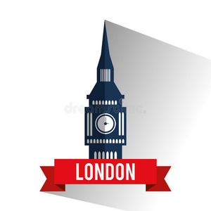 欧洲 插图 英国 伦敦 历史 旅游业 剪贴画 历史的 地标