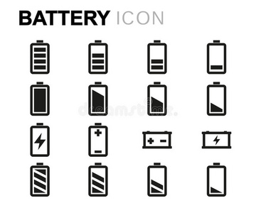 电池 插图 空的 蓄电池 燃料 偶像 权力 满的 负载 指控