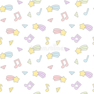 演奏员演奏一首曲子.音符复古卡通音乐.萨克斯管吹奏者演奏一首曲子.