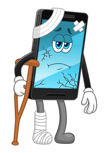 坏了的手机 部件和组件手机短信服务特写肖像搞笑震惊焦虑害怕年轻